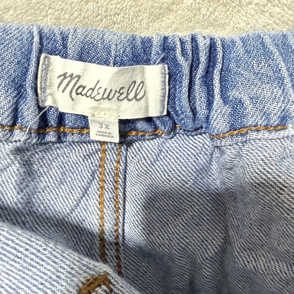 Madewell Women's Jeans 3X Pull-On Relaxed Beswick - Elastic Waist - Picture 7 of 9